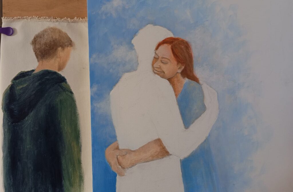 אתי צ'כובר - פרט מתוך התערכוה לב רעב, גלריה טל